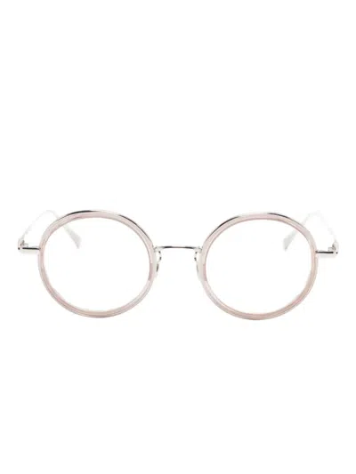 Megane And Me Rachael Round-frame Glasses In Neutral