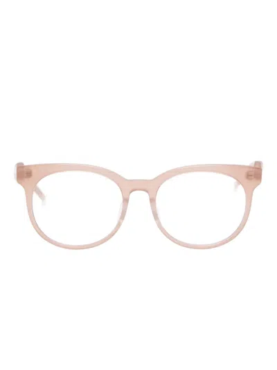 Megane And Me Round-frame Glasses In Gold