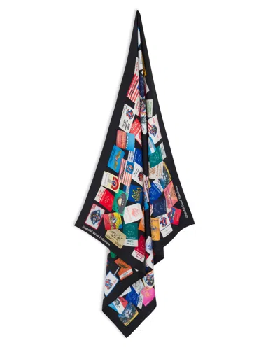 Meghan Fabulous Women's Black Backstage Pass Large Cotton/silk Scarf