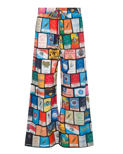 Meghan Fabulous Women's Black Backstage Pass Print Pants