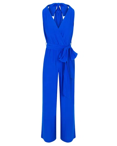 Meghan Fabulous Women's Blue Disco Jumpsuit - Royal
