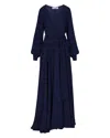 Meghan Fabulous Women's Blue Lilypad Maxi Dress - Navy In Blue