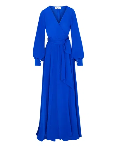 Meghan Fabulous Women's Blue Lilypad Maxi Dress - Royal
