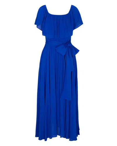 Meghan Fabulous Women's Blue Morning Glory Maxi Dress - Royal