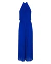Meghan Fabulous Women's Blue Wild Orchid Pleat Jumpsuit - Royal In Blue