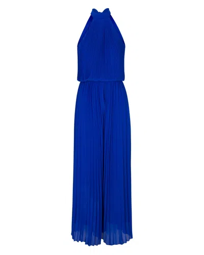 Meghan Fabulous Women's Blue Wild Orchid Pleat Jumpsuit - Royal