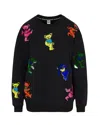 Meghan Fabulous Women's The Original Grateful Dead Dancing Bears Sequin Sweatshirt - Black In Black