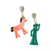 Meghan Fabulous Women's Gumby & Pokey Earrings