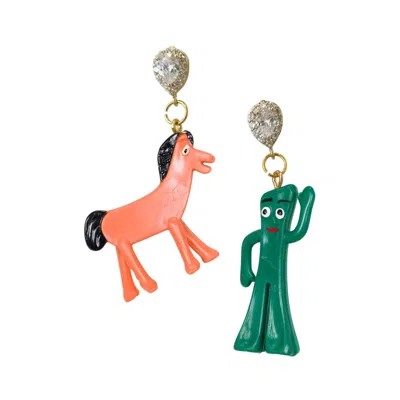 Meghan Fabulous Women's Gumby & Pokey Earrings