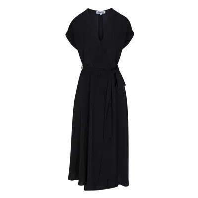 Meghan Fabulous Jasmine Midi Dress In Black