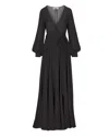 MEGHAN FABULOUS WOMEN'S LILYPAD MAXI DRESS - BLACK