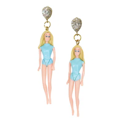 Meghan Fabulous Women's Malibu Barbie Earrings