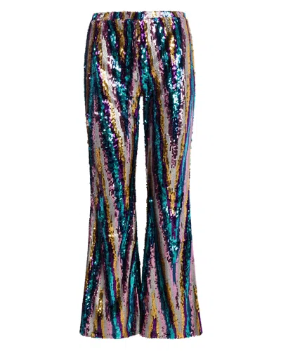 Meghan Fabulous Women's Martini Sequin Pants - Rainbow Glitter In Multi
