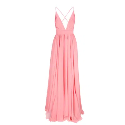 Meghan Fabulous Women's Neutrals Enchanted Garden Maxi Dress - Buff In Pink