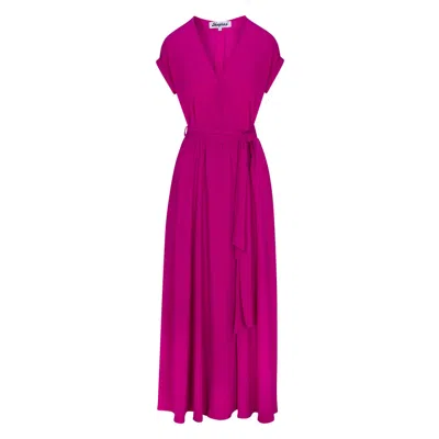 Meghan Fabulous Women's Pink / Purple Jasmine Maxi Dress - Cranberry In Pink/purple