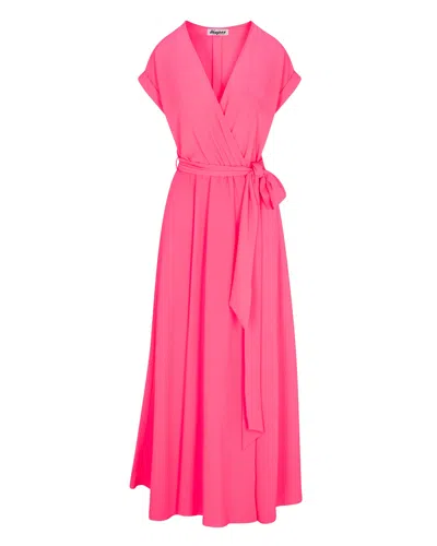 Meghan Fabulous Women's Pink / Purple Jasmine Maxi Dress - Neon Pink