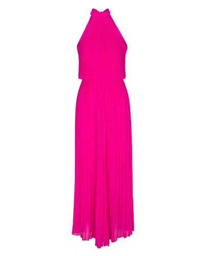 Meghan Fabulous Women's Pink / Purple Wild Orchid Pleat Jumpsuit - Magenta In Pink/purple