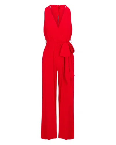 Meghan Fabulous Women's Red Disco Jumpsuit - Cherry