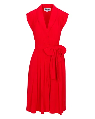 Meghan Fabulous Women's Red Honeysuckle Midi Dress - Cherry