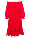 Meghan Fabulous Women's Red Keiko Midi Dress - Cherry In Red