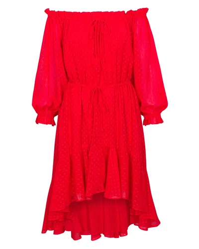 Meghan Fabulous Women's Red Keiko Midi Dress - Cherry
