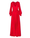 Meghan Fabulous Women's Red Lilypad Maxi Dress - Cherry In Red