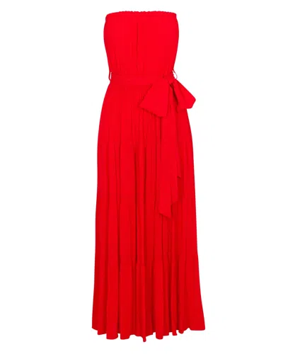 Meghan Fabulous Women's Red Makena Maxi Dress - Cherry