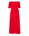 Meghan Fabulous Women's Red Morning Glory Maxi Dress - Cherry In Red