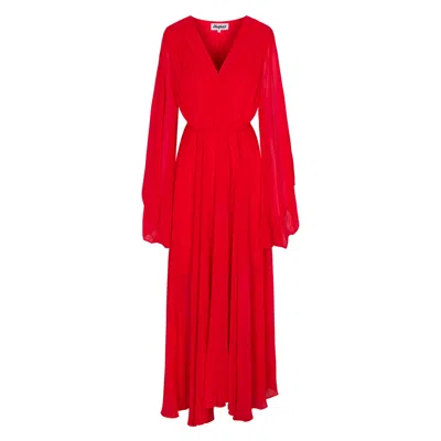 Meghan Fabulous Women's Red Sunset Maxi Dress - Cherry