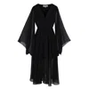 Meghan Fabulous Women's Sunset Midi Dress - Black In Black