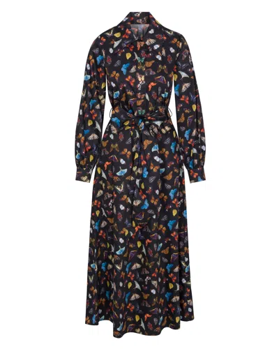 Meghan Fabulous Women's The Butterfly Shirt Maxi Dress - Black