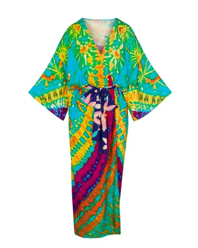 Meghan Fabulous Women's Tie Dye Trip Kimono In Multi