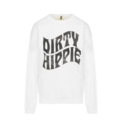 Meghan Fabulous Women's White Dirty Hippie Sweatshirt