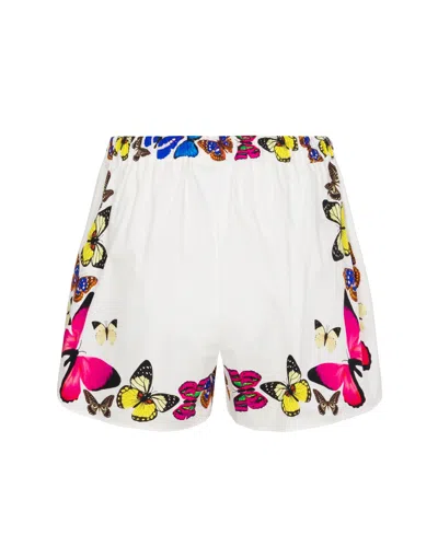 Meghan Fabulous Women's White The Mariposa Shorts