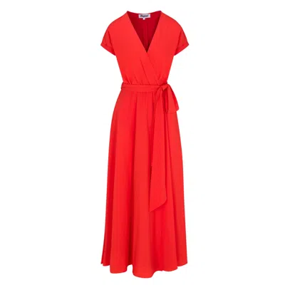 Meghan Fabulous Women's Yellow / Orange Jasmine Maxi Dress - Flame In Yellow/orange