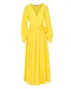 Meghan Fabulous Women's Yellow / Orange Lilypad Maxi Dress -canary In Yellow/orange