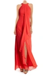 Meghan La Aphrodite Maxi Dress In Red