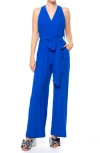 Meghan La Disco Straight Leg Jumpsuit In Royal