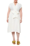 Meghan La Honeysuckle Midi Dress In Ivory