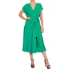 Meghan La Jasmine Midi Dress In Emerald