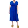 Meghan La Jasmine Midi Dress In Royal