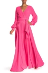 Meghan La Lilypad Maxi Dress In Papaya