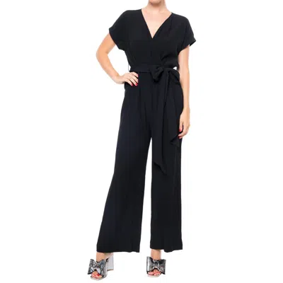 Meghan La Wonderland Wide Leg Jumpsuit In Black