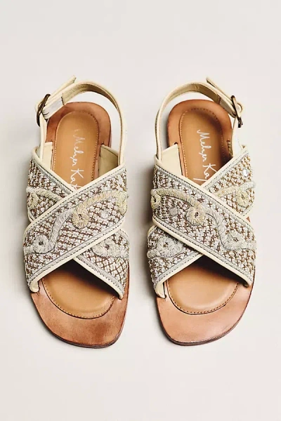 Meher Kakalia De Gama Slingback Sandals In White