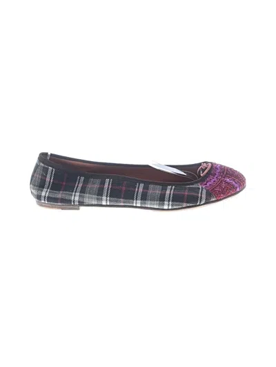 Pre-owned Meher Kakalia Flats In Brown