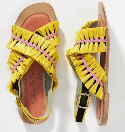 Meher Kakalia Ponza Liku Sandal In Yellow