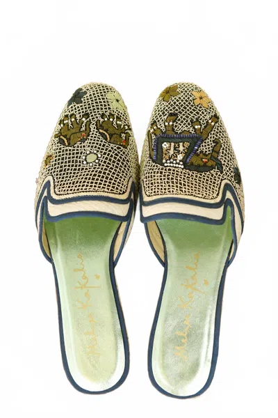 Meher Kakalia Women's Kip Slippers In Magma White/milk In Multi