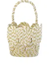 Mehry Mu Chacha Rope-detail Bucket Bag In White