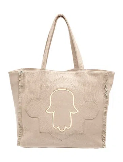 Pre-owned Mehry Mu Leather Tote In Neutral