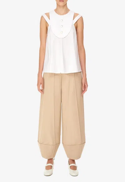Mehtap Elaidi Luwi Sleeveless Top In White